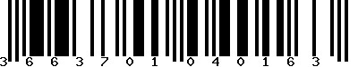 EAN-13 : 3663701040163