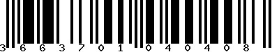 EAN-13 : 3663701040408