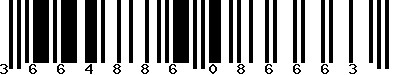 EAN-13 : 3664886086663