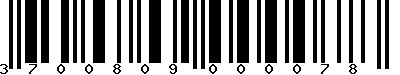 EAN-13 : 3700809000078