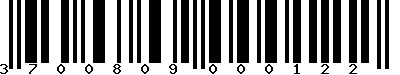 EAN-13 : 3700809000122