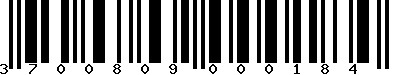 EAN-13 : 3700809000184