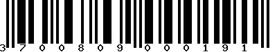 EAN-13 : 3700809000191