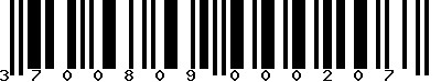 EAN-13 : 3700809000207