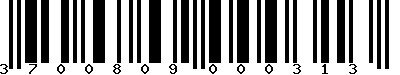 EAN-13 : 3700809000313