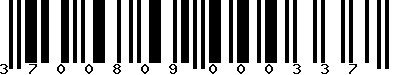 EAN-13 : 3700809000337