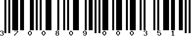 EAN-13 : 3700809000351