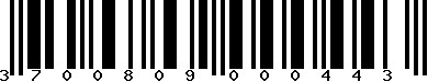 EAN-13 : 3700809000443