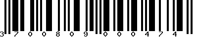 EAN-13 : 3700809000474