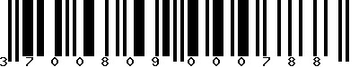 EAN-13 : 3700809000788