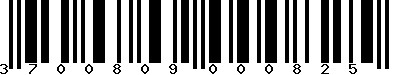 EAN-13 : 3700809000825