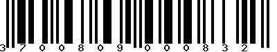 EAN-13 : 3700809000832