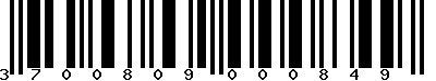 EAN-13 : 3700809000849