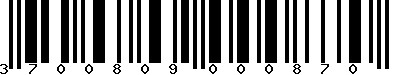 EAN-13 : 3700809000870