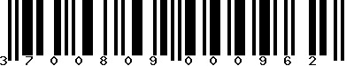 EAN-13 : 3700809000962