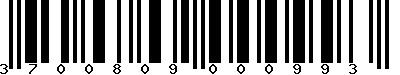 EAN-13 : 3700809000993