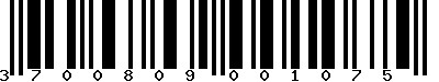 EAN-13 : 3700809001075