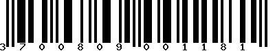 EAN-13 : 3700809001181