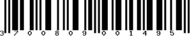 EAN-13 : 3700809001495