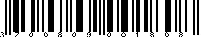EAN-13 : 3700809001808