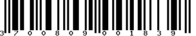 EAN-13 : 3700809001839