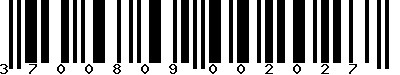 EAN-13 : 3700809002027