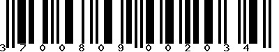 EAN-13 : 3700809002034