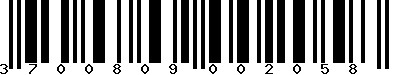 EAN-13 : 3700809002058