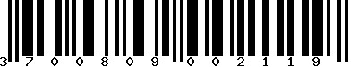 EAN-13 : 3700809002119