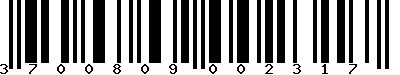 EAN-13 : 3700809002317