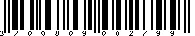EAN-13 : 3700809002799