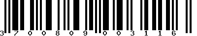 EAN-13 : 3700809003116