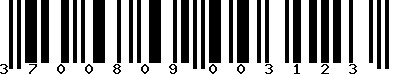 EAN-13 : 3700809003123