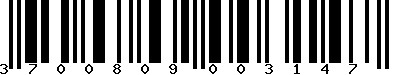 EAN-13 : 3700809003147