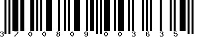 EAN-13 : 3700809003635