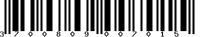EAN-13 : 3700809007015