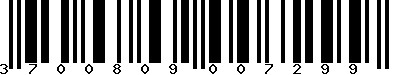 EAN-13 : 3700809007299