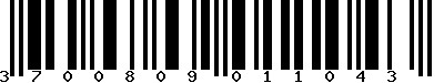 EAN-13 : 3700809011043