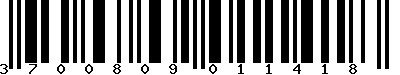 EAN-13 : 3700809011418