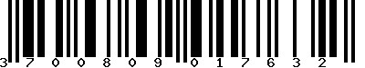 EAN-13 : 3700809017632