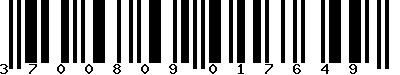 EAN-13 : 3700809017649