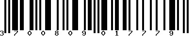 EAN-13 : 3700809017779