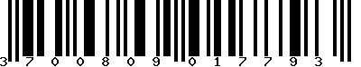 EAN-13 : 3700809017793