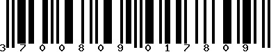 EAN-13 : 3700809017809