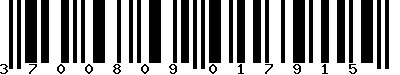 EAN-13 : 3700809017915