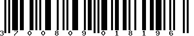 EAN-13 : 3700809018196
