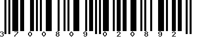 EAN-13 : 3700809020892