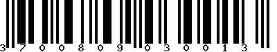 EAN-13 : 3700809030013