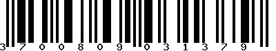 EAN-13 : 3700809031379