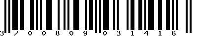 EAN-13 : 3700809031416